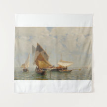 Venice, fisherboat in the lagoon (1889) 