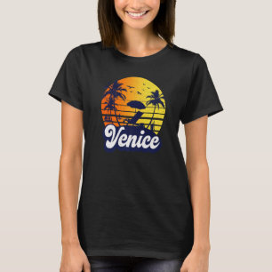 Venice Florida Sunset Beach Retro Premium T-Shirt