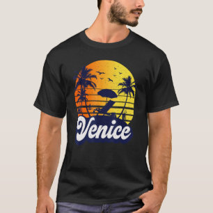 Venice Florida Sunset Beach Retro T-Shirt