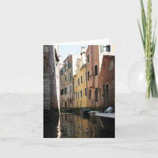 Venice From The Gondola Card