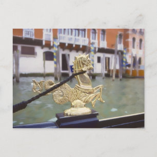 Venice gondola ornament postcard
