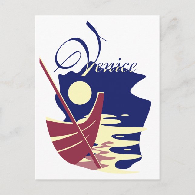 Venice Gondola Postcard (Front)