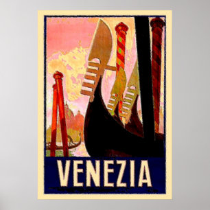 Venice Gondolas Poster