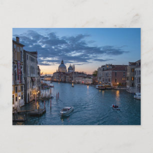 Venice Grand Canal at Twilight Postcard