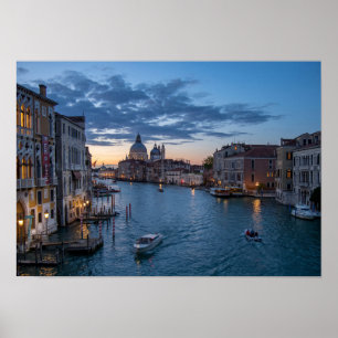Venice Grand Canal at Twilight Poster