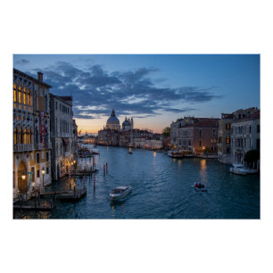 Venice Grand Canal at Twilight Poster