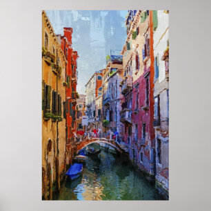 Venice grand canal, italy poster