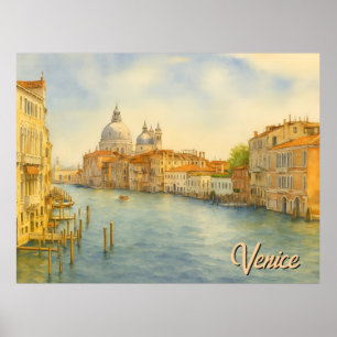 Venice Grand Canal Landscape Poster