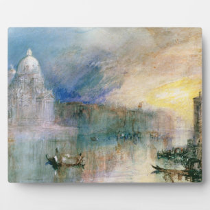 Venice: Grand Canal with Santa Maria della Salute Plaque