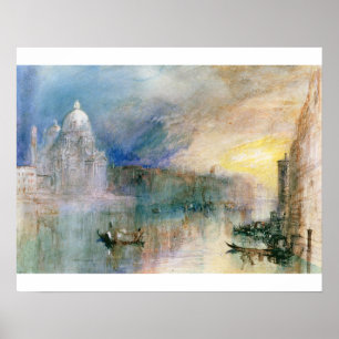 Venice: Grand Canal with Santa Maria della Salute Poster
