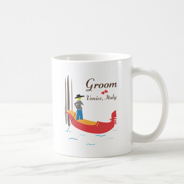 Venice Groom Coffee Mug (Right)