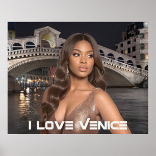 VENICE - I LOVE VENICE POSTER