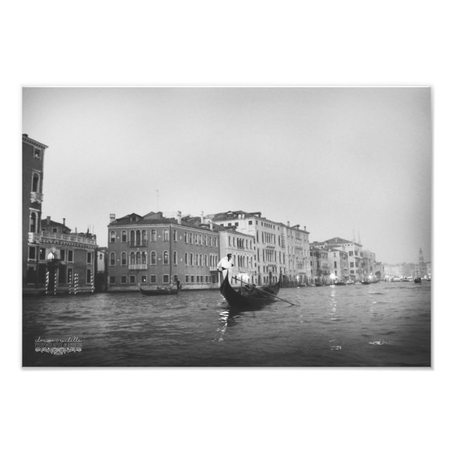 Venice in Black & White Photo Print (Front)