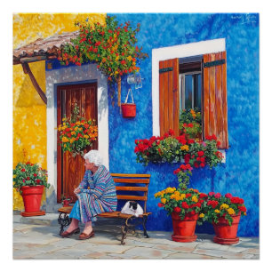 Venice Inspired – Colourful Glossy Poster Print