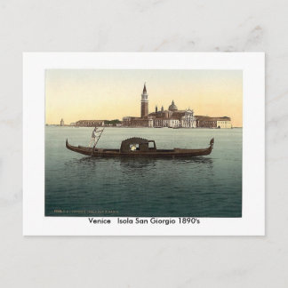 Venice   Isola San Giorgio 1890's Postcard