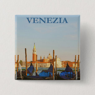 Venice Italy 15 Cm Square Badge
