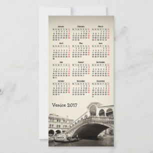 Venice, Italy 2018 calendar Photocard