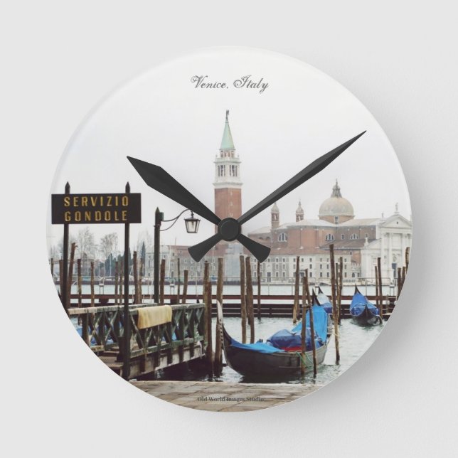 Venice, Italy Acrylic Wall Clock (Front)