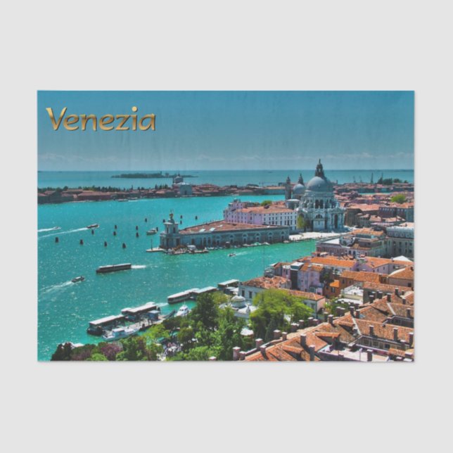 Venice, Italy - Aerial View Tissue Paper (Front)