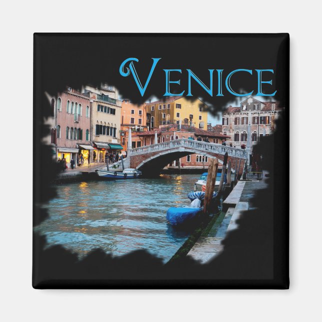 Venice, Italy: Along the Canal Magnet (Front)