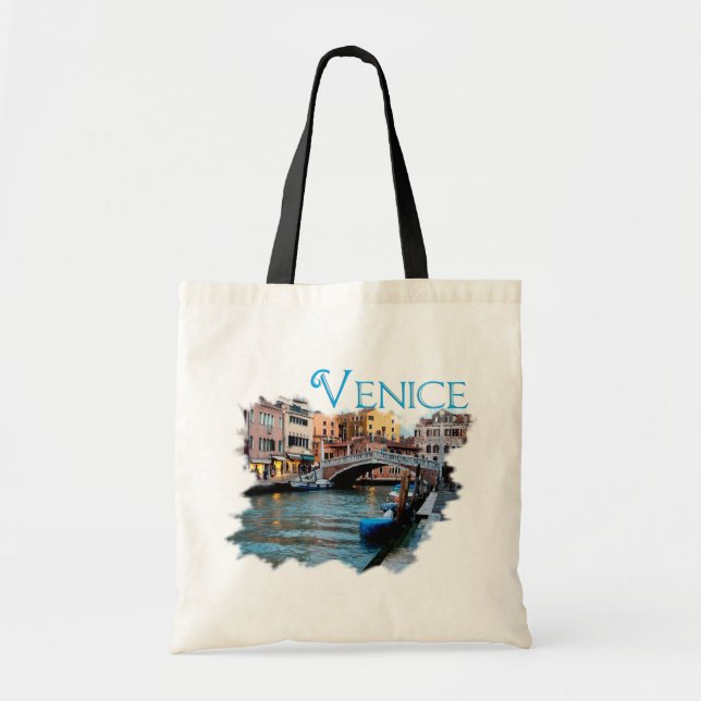 Venice, Italy: Along the Canal Tote Bag (Front)