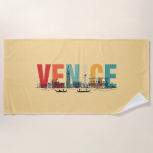 Venice Italy Beach Towel