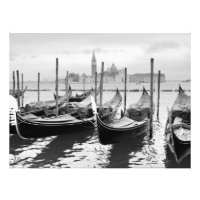 Venice Italy black and white landscape