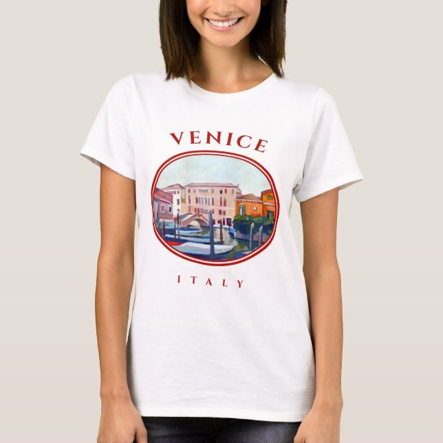Venice, Italy - Boats in Dorsoduro T-Shirt (Front)