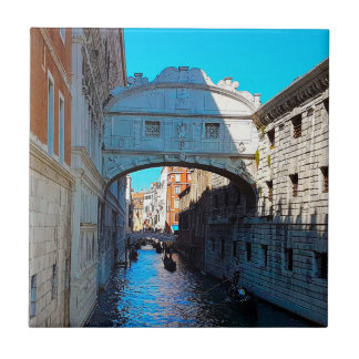 Venice Italy Bridge of Sighs Canal Travel Tile