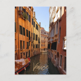 Venice Italy Canal Buildings Travel Postcard