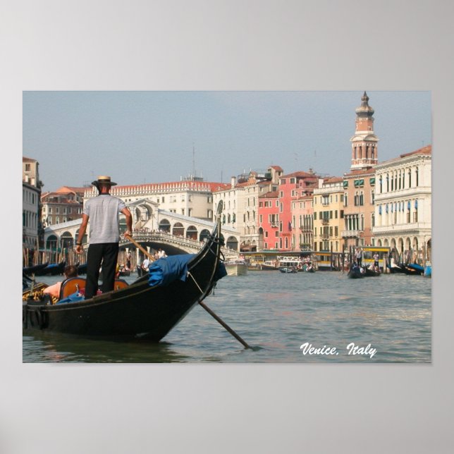 Venice, Italy Canal Gondola Print (Front)