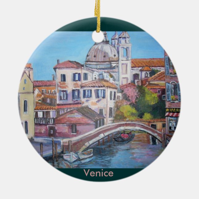 Venice, Italy - Circle Ornament (Back)