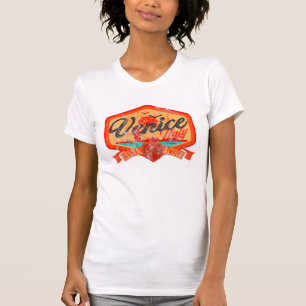 Venice Italy Citta delle acque distressed label T-Shirt