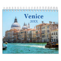 Venice Italy Europe Aesthetic Wall Calendar