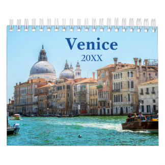 Venice Italy Europe Aesthetic Wall Calendar