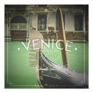 Venice, Italy, Europe N Square Paper Coaster Poste Poster