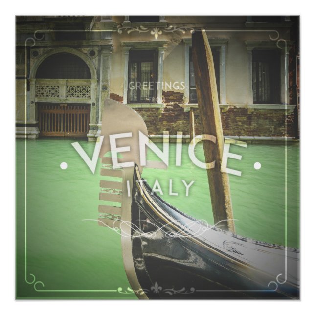 Venice, Italy, Europe N Square Paper Coaster Poste Poster (Front)