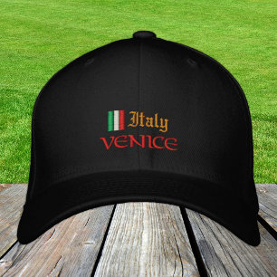 Venice & Italy fashion / Italian Flag Patriots Embroidered Hat