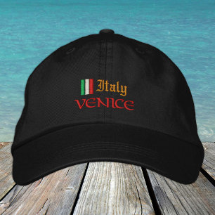 Venice & Italy fashion / Italian Flag Patriots Embroidered Hat