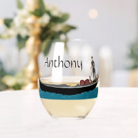 Venice, Italy Gondola and Gondolier Personalised