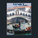 Venice, Italy Gondola Boat Vintage Travel Postcard<br><div class="desc">Venice,  Italy Gondola Boat Vintage Travel Postcard</div>