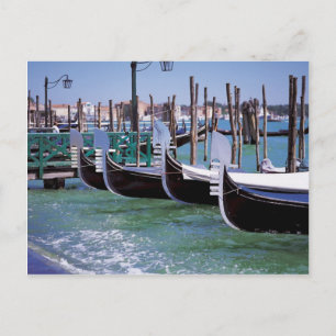 Venice Italy Gondola Boats ~ Italian Romance Postcard
