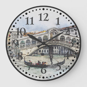 Venice, Italy, Grand Canal, Europe Art Wall Clock