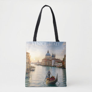 Venice Italy Grand Canal Gondola Sunset Tote Bag