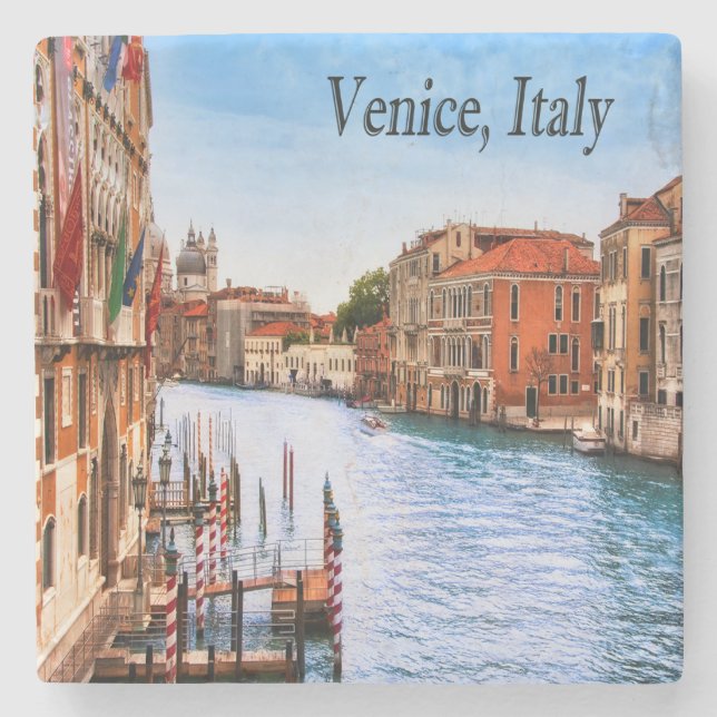 Venice, Italy Grand Canal Stone Coaster (Front)