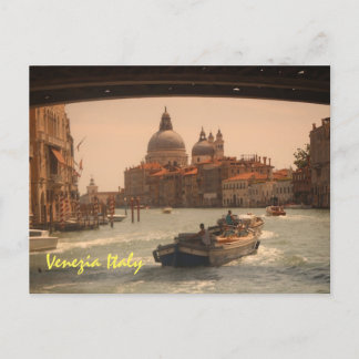 Venice Italy Grand Canal Vintage Holiday Postcard