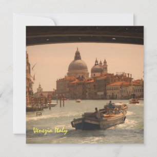 Venice Italy Grand Canal Vintage Invitation