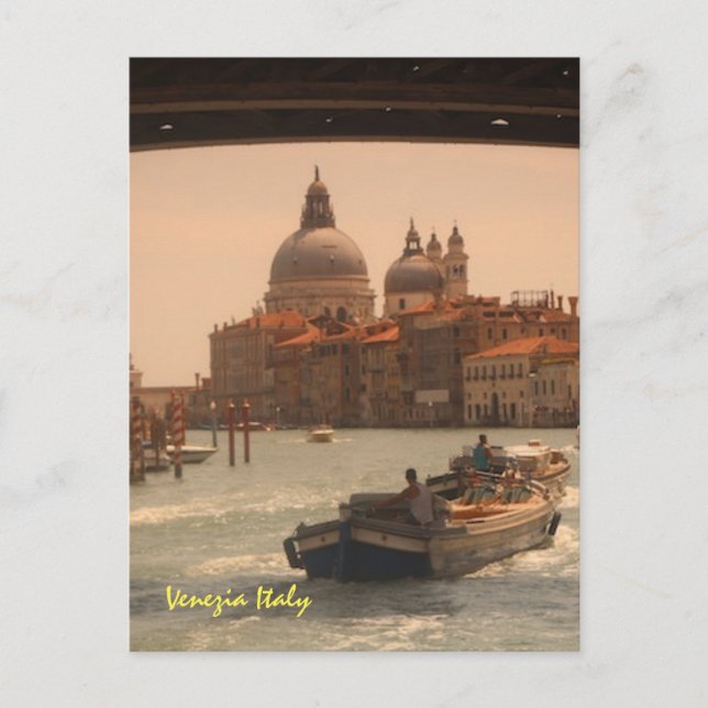 Venice Italy Grand Canal Vintage  Postcard (Front)