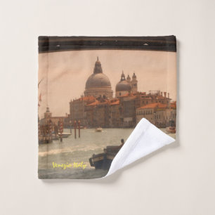 Venice Italy Grand Canal Vintage Wash Cloth