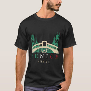 Venice Italy Iconic Gondola Rialto Bridge Ponte Di T-Shirt